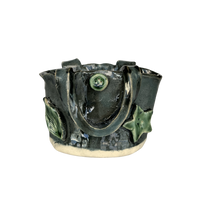black denim mini bag
